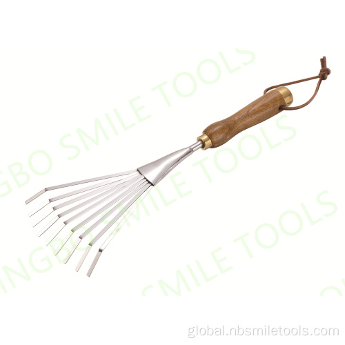  The factory supplies durable nine-tooth rake handheld mini smooth soil rake grass rake Supplier